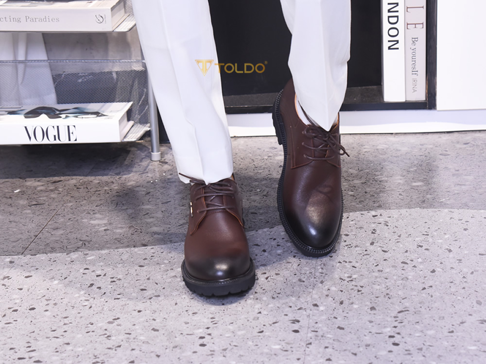 Giày nam cao 10cm da mềm nhẹ 4